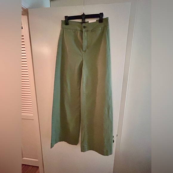 LC Lauren Conrad Olive Wide Leg Pants - Picture 10 of 12